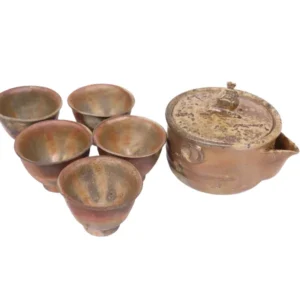 備前焼 煎茶道具 柘榴宝瓶 湯呑