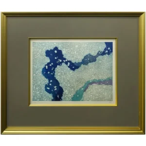 加山又造 雪 風景 画 本人サイン 人気画家 文化勲章 師 山本丘人 日本画家 絵画 版画 保証