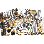 べっ甲 鼈甲 アクセサリー ネックレス ブローチ おまとめ