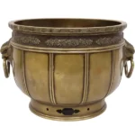 宣徳銅 火鉢 金屋 五郎三郎造 茶道具