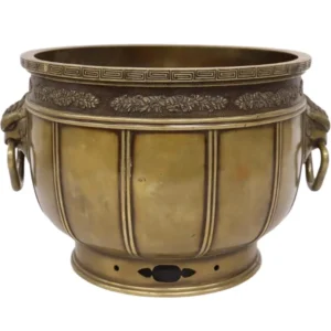 宣徳銅 火鉢 金屋 五郎三郎造 茶道具