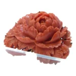 朱赤珊瑚 帯留め 和装小物