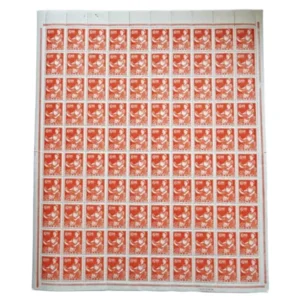 産業図案 印刷女工6円 100枚シート