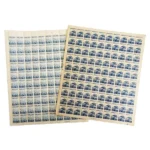 第一 三次昭和 富士山と桜20銭 100枚シート 計2枚