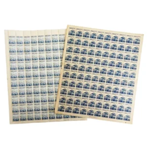 第一 三次昭和 富士山と桜20銭 100枚シート 計2枚