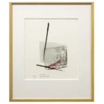 篠田桃紅 An ode 抽象画 版画に手彩色 本人サイン 女流作家 絵画 美術品 現代アート 書画