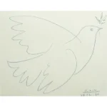絵画 パブロ・ピカソ オリーブの小枝をくわえた鳩