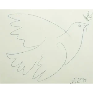 絵画 パブロ・ピカソ オリーブの小枝をくわえた鳩