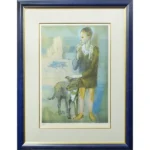 絵画 パブロ・ピカソ 犬を連れた少年