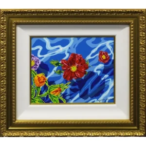 絵画 ヒロ・ヤマガタ 浮かぶバラ