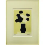 絵画 ベルナール・カトラン 青と白の花束