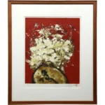 絵画 三岸節子 白い花