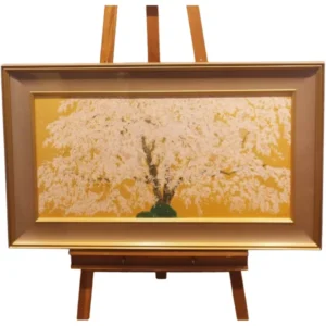 絵画 中島千波 天龍寺の清田枝垂桜