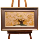 絵画 中島千波 静寂駒つなぎの櫻