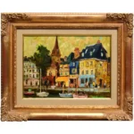 絵画 児玉幸雄 オンフルールの港