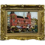 絵画 児玉幸雄 バーゼルの広場