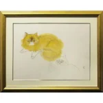 絵画 奥村土牛 ペルシャ猫