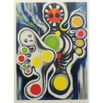 絵画 岡本太郎 記念撮影