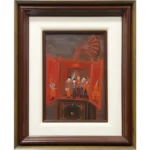 絵画 斎藤真一 箱の中の楽師達