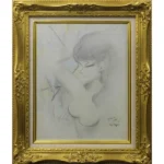 絵画 東郷青児 婦人像