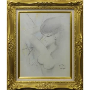 絵画 東郷青児 婦人像