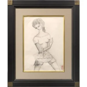 絵画 東郷青児 婦人像