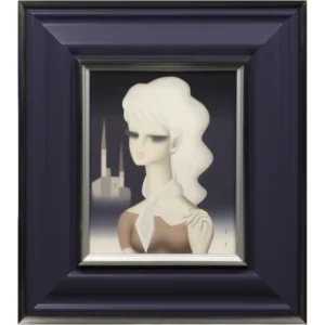 絵画 東郷青児 白いネッカチーフ