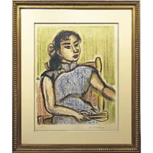 絵画 梅原龍三郎 中国服の女