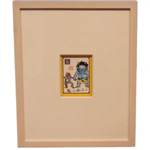 絵画 瀧下和之 直筆水彩絵札 青鬼