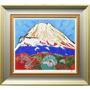 絵画 片岡球子 めでたき御殿場の富士