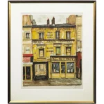 絵画 荻須高徳 黄色い店