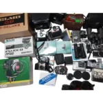 大量カメラ ジャンクセット SONY レンズ TELEPLUS MC7 SEKONIC FUJICA ポラロイド YASHICA 8-E LUMIX ELMO PROJECTOR