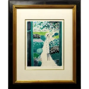 絵画 J.P.カシニョール 公園の散歩道