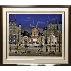 絵画 ミッシェル・ドラクロワ ムーランルージュを後に