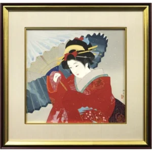 絵画 伊東深水 春雪