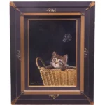 絵画 八代亜紀 あこがれ 猫