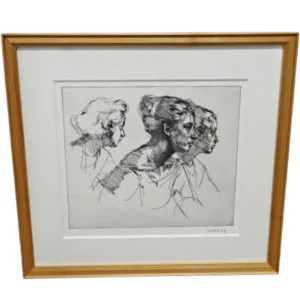 絵画 小磯良平 エッチング オフセット