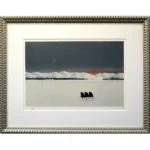 絵画 斎藤真一 二本木の雪