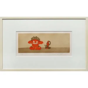 絵画 瀧下和之 鬼ヶ島でにらめっこ