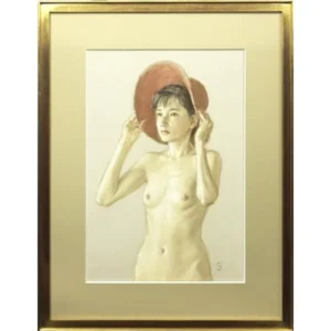 絵画 高塚省吾 女性像 裸婦