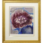 絵画 三岸節子 紫の花