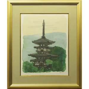 絵画 平山郁夫 薬師寺の東塔