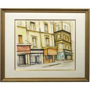 絵画 荻須高徳 モントルグイユ通り