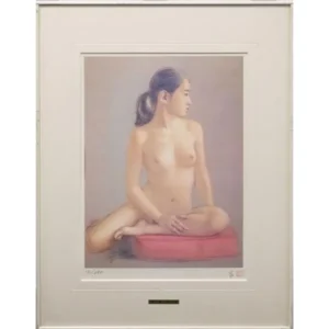 絵画 高塚省吾 珊瑚色のクッション