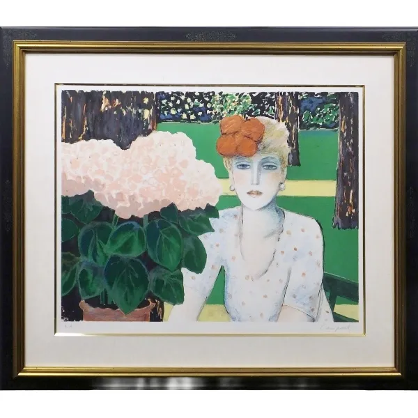 絵画 J.P.カシニョール あじさいとオード 」の参考買取価格(相場