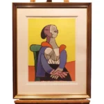 絵画 パブロ・ピカソ 椅子に座る女