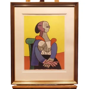絵画 パブロ・ピカソ 椅子に座る女