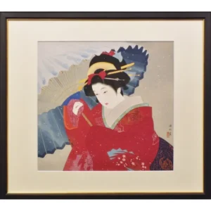 絵画 伊東深水 春雪