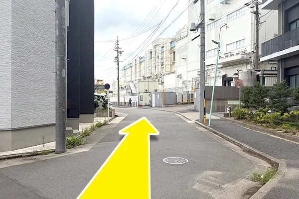 さらに道に沿って進みます。