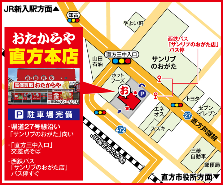 直方本店案内図